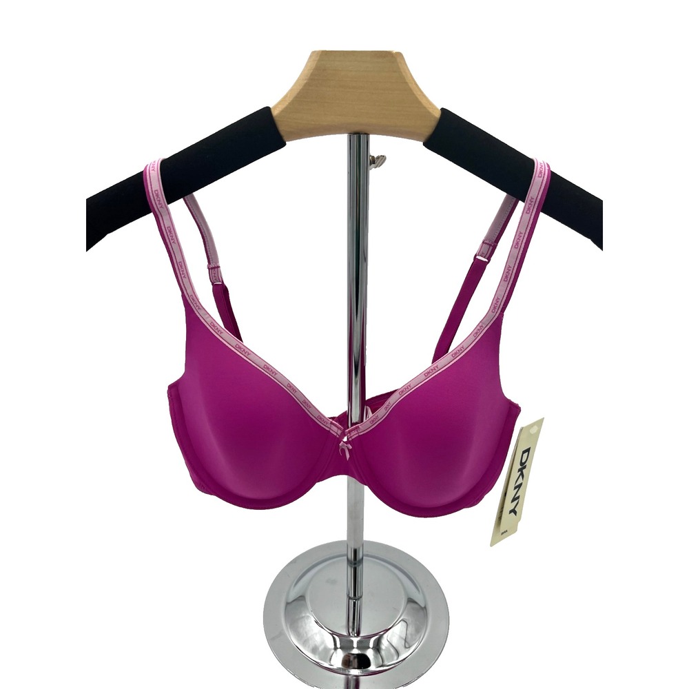 DKNY Heritage Logo‎ Demi Bra 453263 Pink 6GV 34D